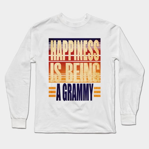 Happiness is being a Grammy Long Sleeve T-Shirt by Goldewin